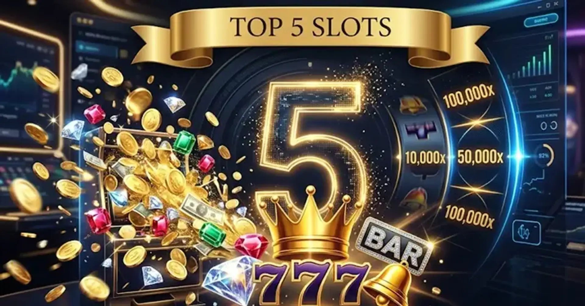 Топ-5 слотів з найбільшими Max Win: ×100 000 – ×500 000!