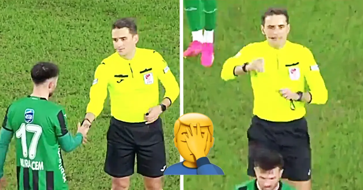 У 2-му турецькому дивізіоні гравець заробив, напевно, найбезглуздішу жовту картку у своїй карʼєрі
