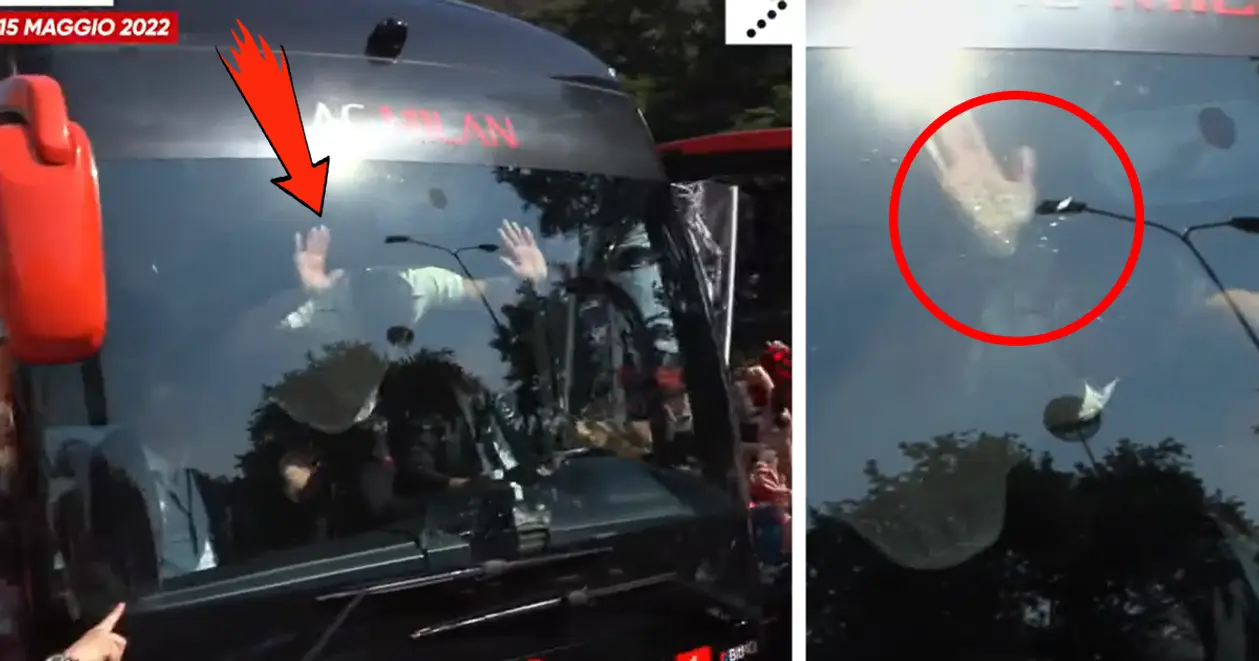 🤯 Оце так емоції! Златан випадково розбив скло клубного автобуса «Мілана», вітаючи фанатів клубу (+відео)