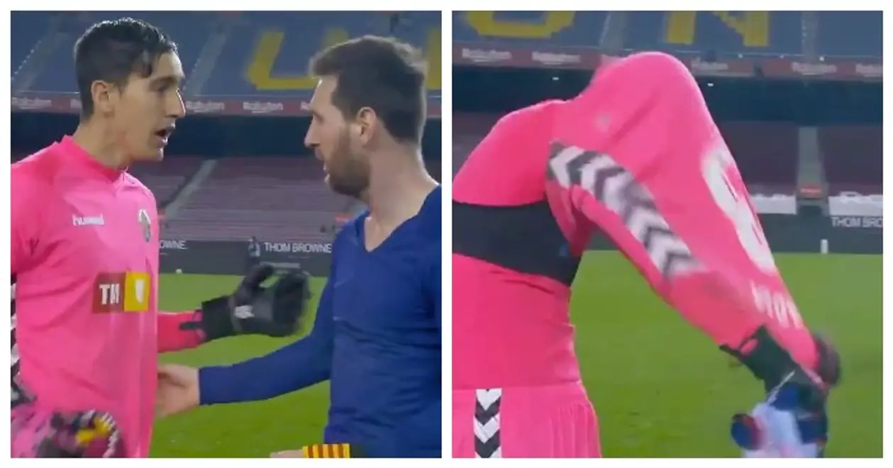 Вратарь «Эльче» был в шоке после матча с «Барсой»: Месси попросил у него футболку