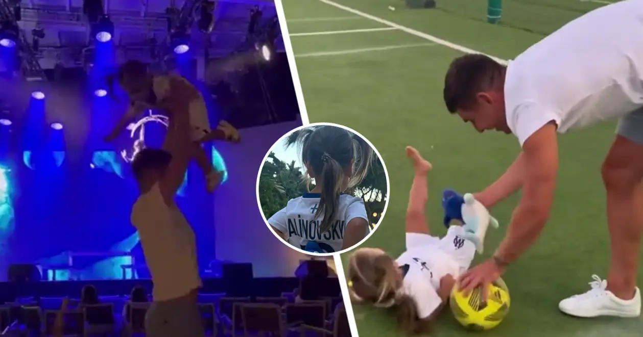 Відпустка Маліновського у самому розпалі: дружина футболіста поділилась сімейними кадрами, де він проводить час з донечкою, граючи у футбол і танцюючи 