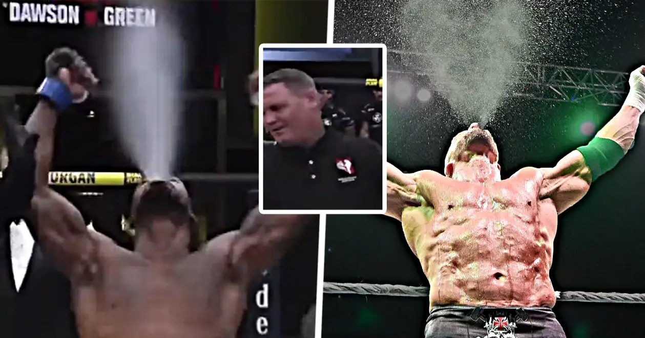 Боєць UFC після перемоги бризнув водою. Реакцію рефері варто бачити 😂