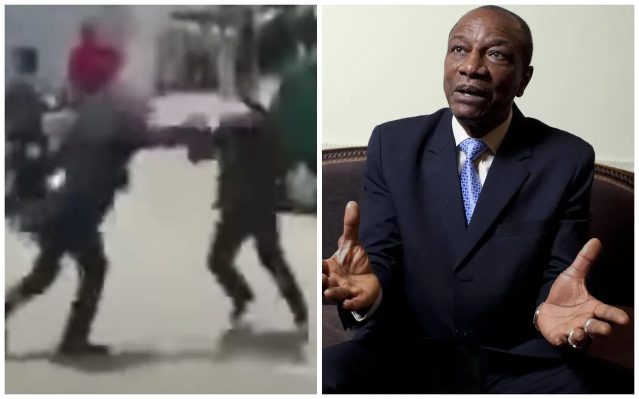 Президент Гвинеи решил устроить драку прямо на улице. В соперниках министр здравоохранения