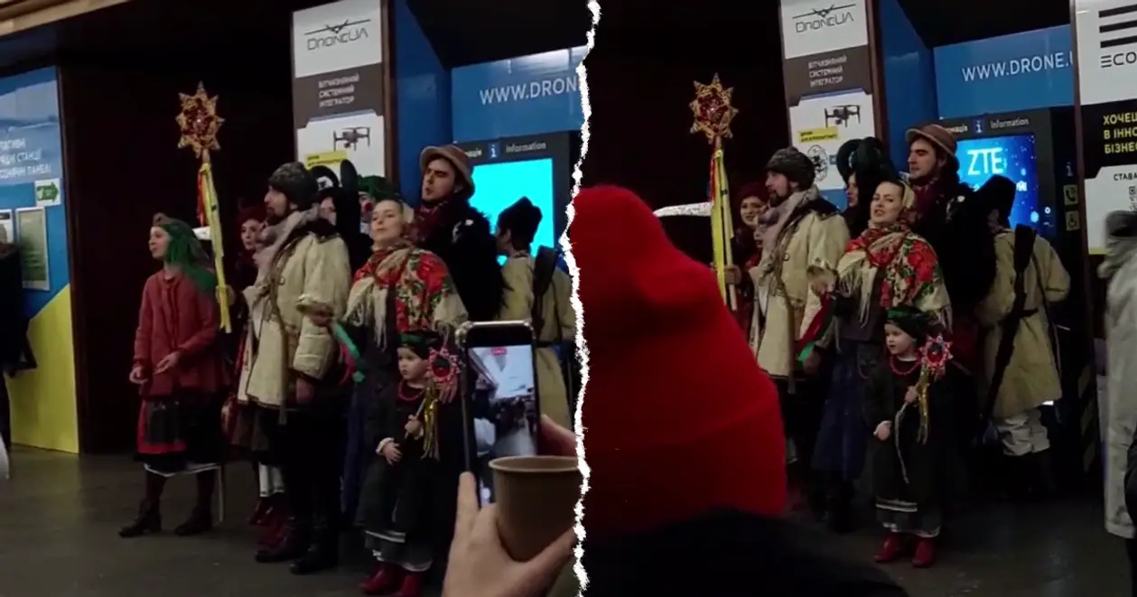 💪 Українці незламні. Під час повітряної тривоги у метро співали святкові новорічні пісні (Відео)