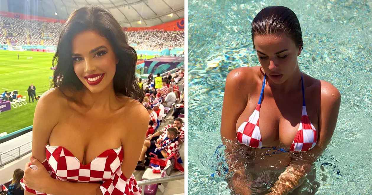 Найсексуальніша вболівальниця ЧС-2022 відвідала матч Хорватії та Канади (ФОТО)