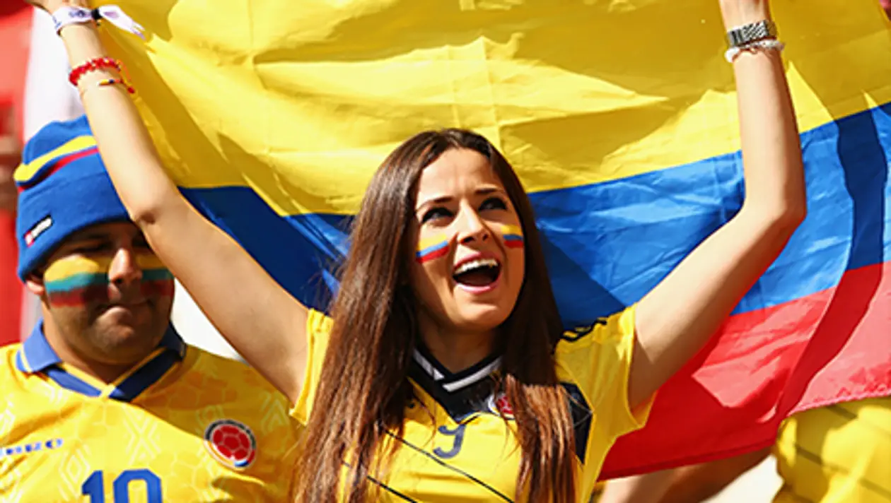 Девушки дня. Болельщицы сборной Колумбии