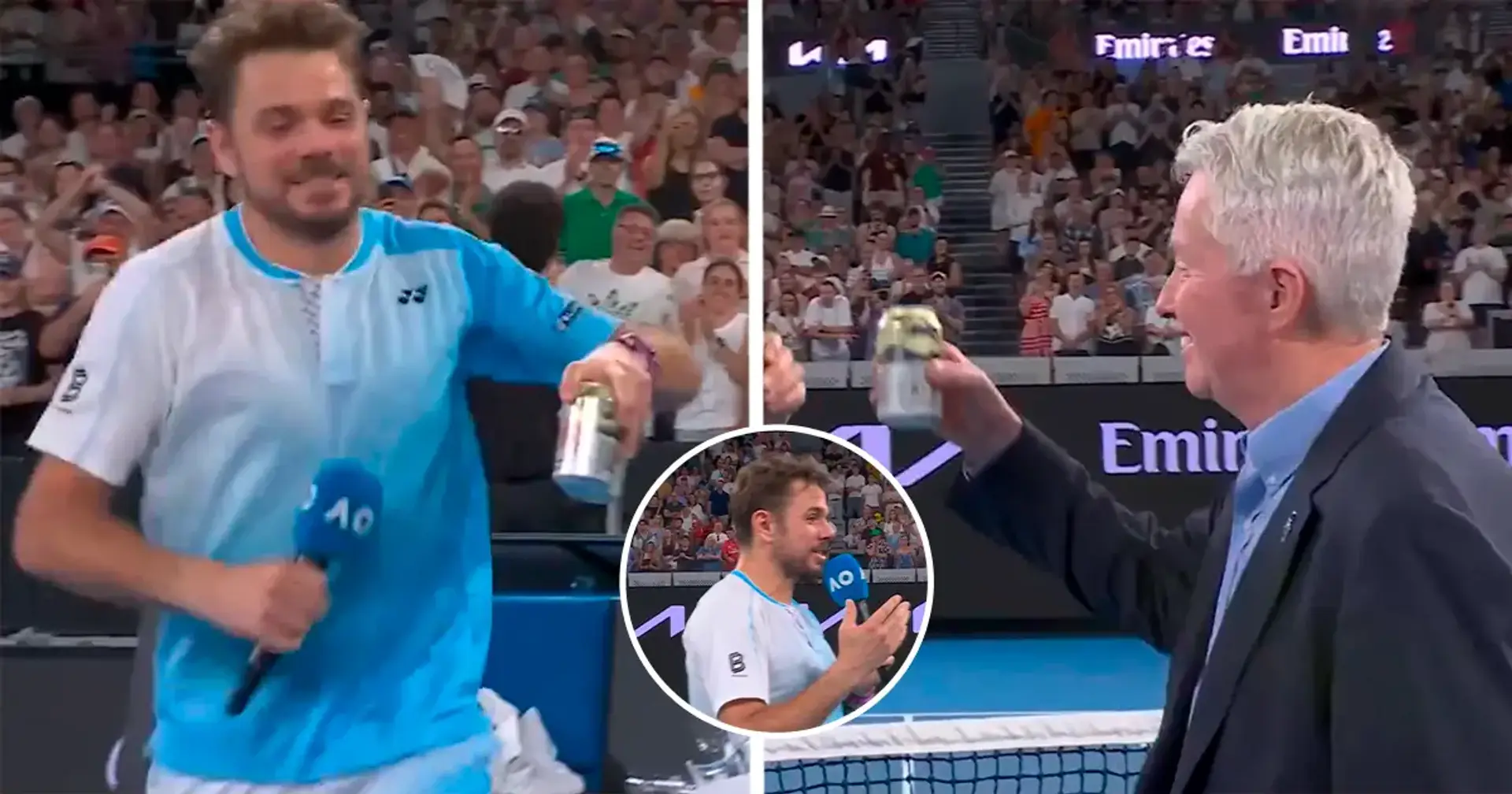 Випив на корті з директором Australian Open: Вавринка провів свій останній матч на турнірі