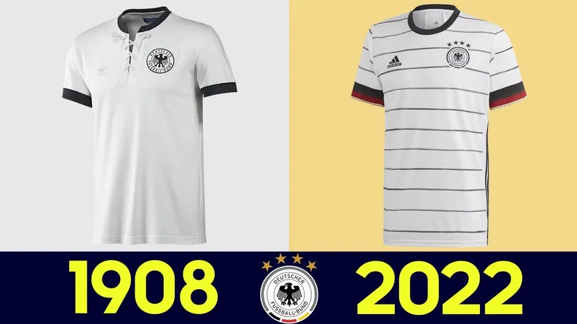 История футболки сборной Германии За Всю Историю