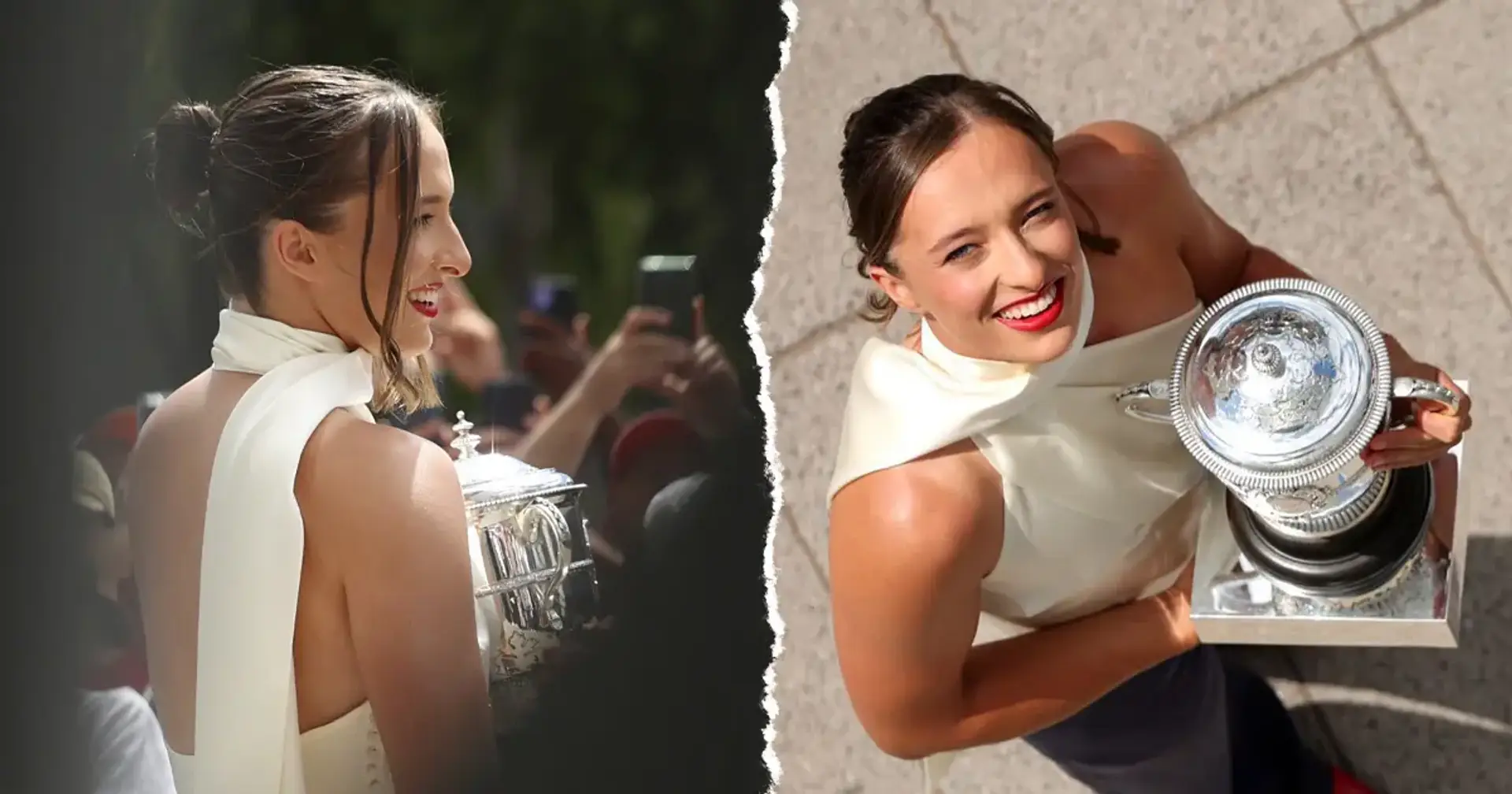 Свьонтек провела свою четверту (!) чемпіонську фотосесію з трофеєм «Ролан Гаррос»