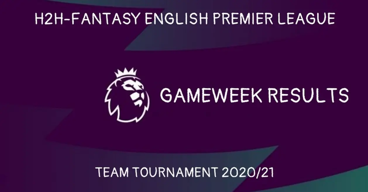 Н2Нком fantasy EPL 2020/21. Gameweek 10 Results