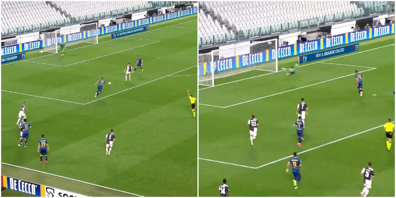 Шахов привез гол в свои ворота в матче с «Ювентусом»: выкатил мяч на одинокого Роналду в штрафной
