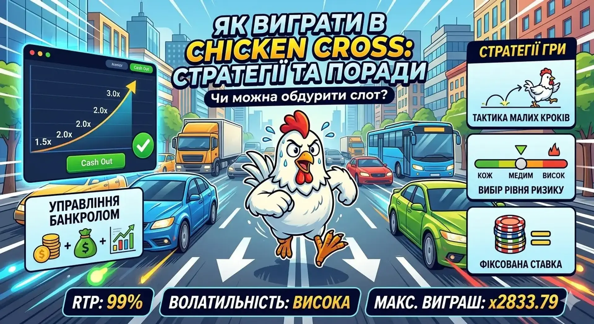 Як виграти в Chicken Cross: стратегії для успішної гри в Chicken Cross, чи можна обдурити слот Chicken Cross