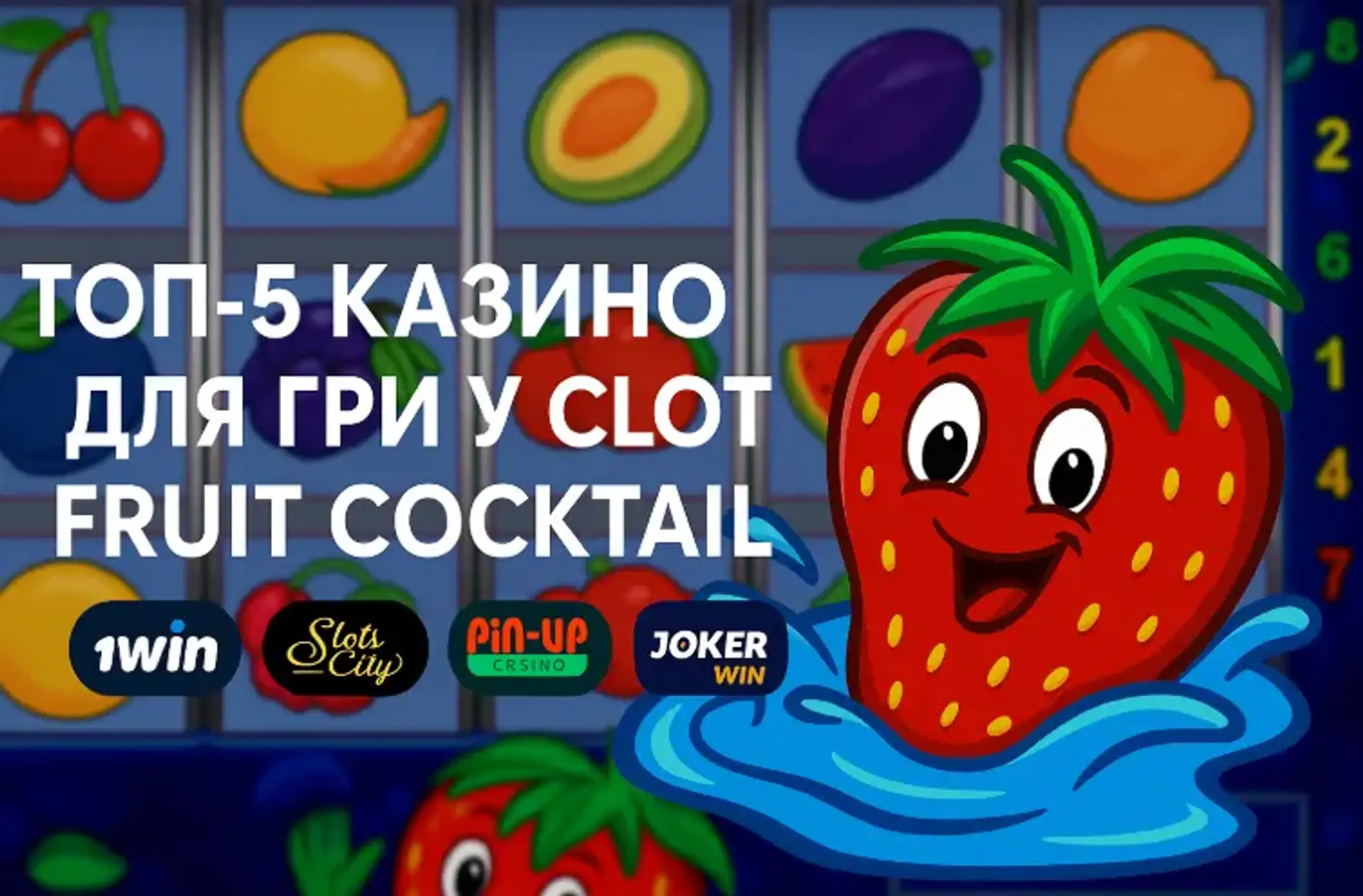 Топ-5 казино для гри у слот Fruit Cocktaile