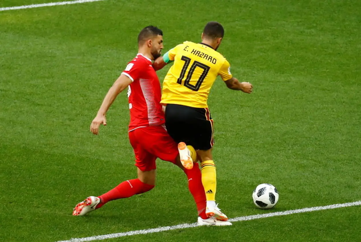 Бельгия – Тунис: 7 голов, дубли Азара и Лукаку, фэйлы Батшуайи