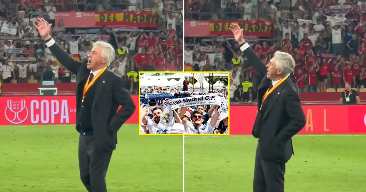 🙌 Відео дня: Анчелотті після перемоги «Реала» в Кубку Іспанії заспівав гімн клубу разом з фанатами