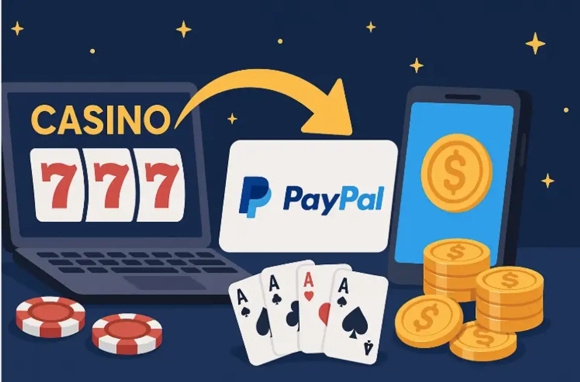 Казино зі швидким поповненням депозиту через PayPal | Найкращі казино з PayPal 2025