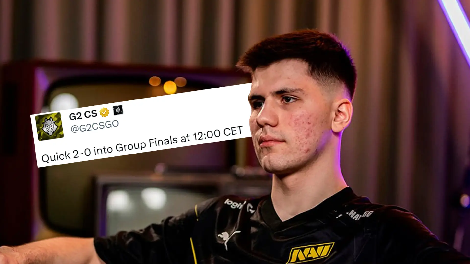 🔥 G2 перед матчем з NAVI написали «швидкі 2:0 у груповому фіналі»: «народжені перемагати» дотепно відповіли