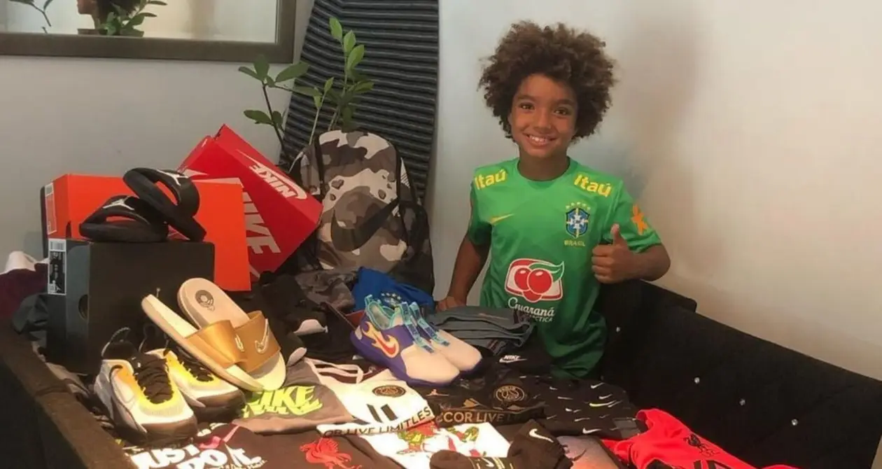 8-летний пацан из Бразилии подписал личный контракт с Nike. Это рекорд – даже Месси получил первого спонсора в 15