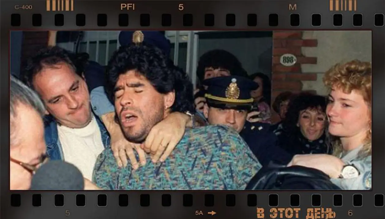 19 лет назад Диего Марадону арестовали в Буэнос-Айресе за хранение кокаина