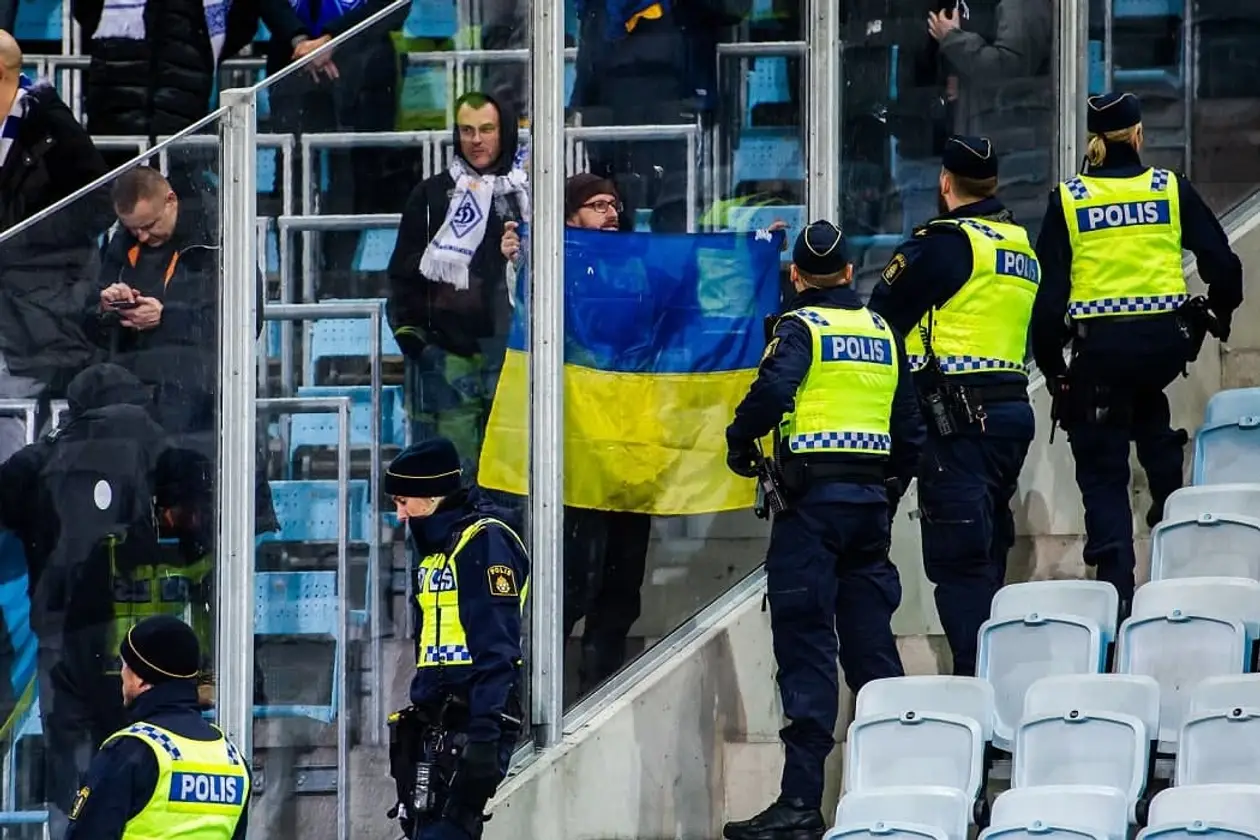 Фанатам «Динамо» было непросто в Мальме – тихий город с очень злыми полицейскими