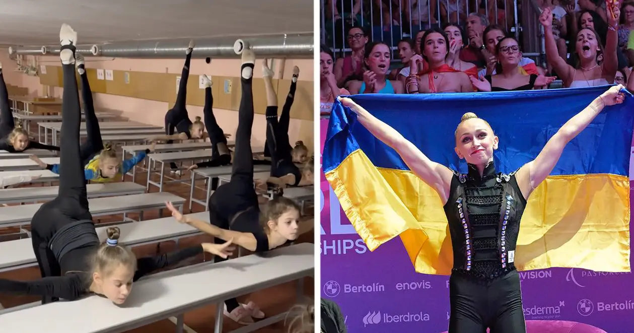 Українців не здолати: як маленькі гімнастки тренуються під час повітряних тривог