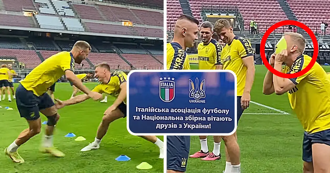 😌 У прекрасному настрої: збірна України провела тренування перед Італією на «Сан-Сіро» (+Відео)