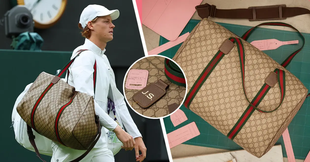 Сіннер підготував сумку від Gucci для «Вімблдону». Цим предметом розкоші він порушив дрес-код турніру