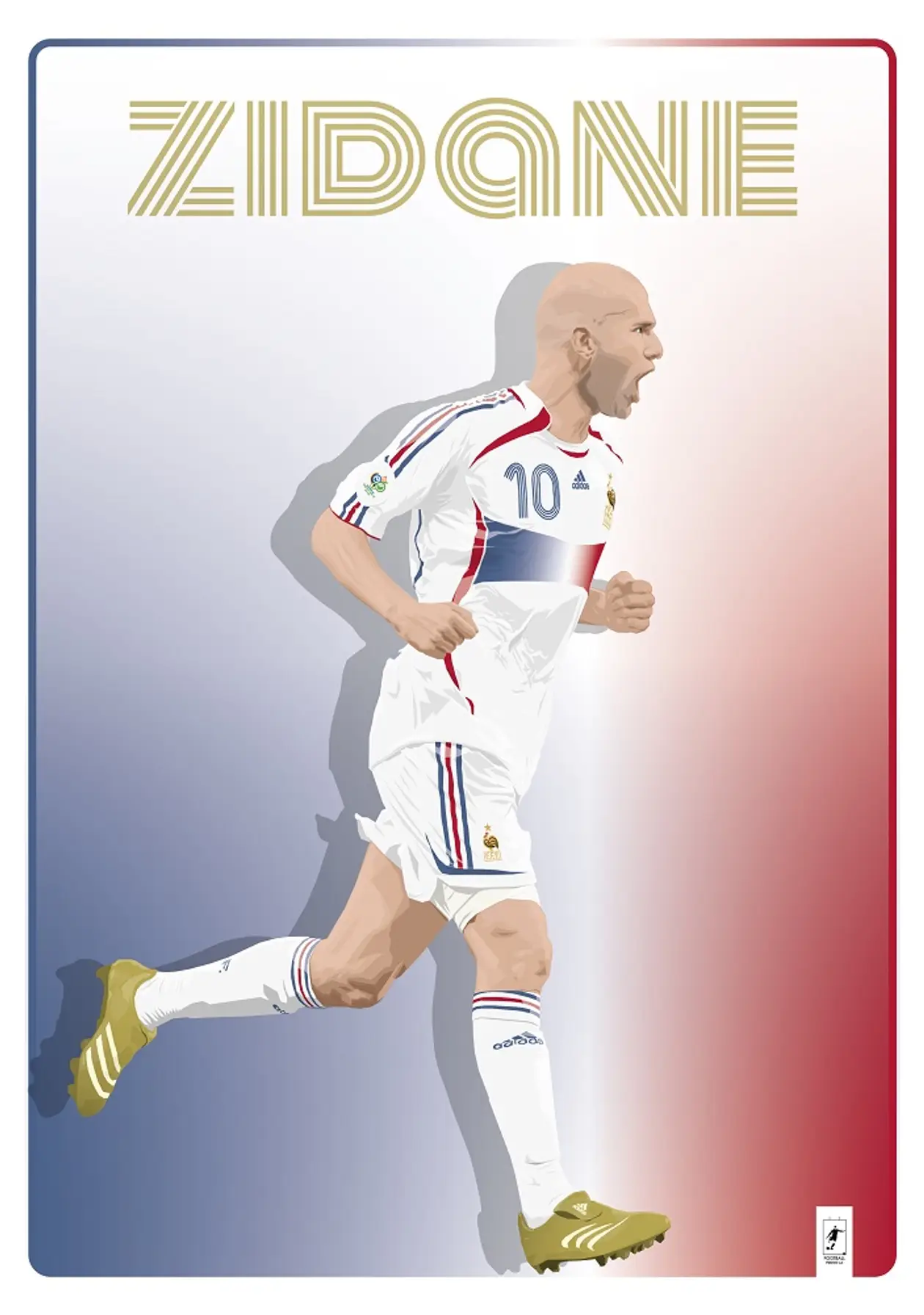 Постер «Зінедін Зідан | Збірна Франції»