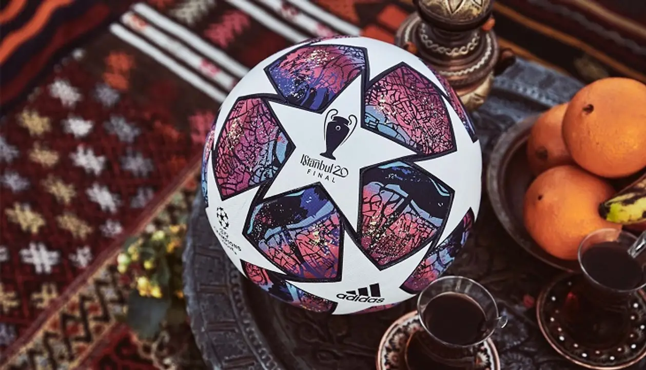 УЕФА вместе с adidas представили мяч плей-офф и финала ЛЧ. На нем карта Стамбула и Босфора
