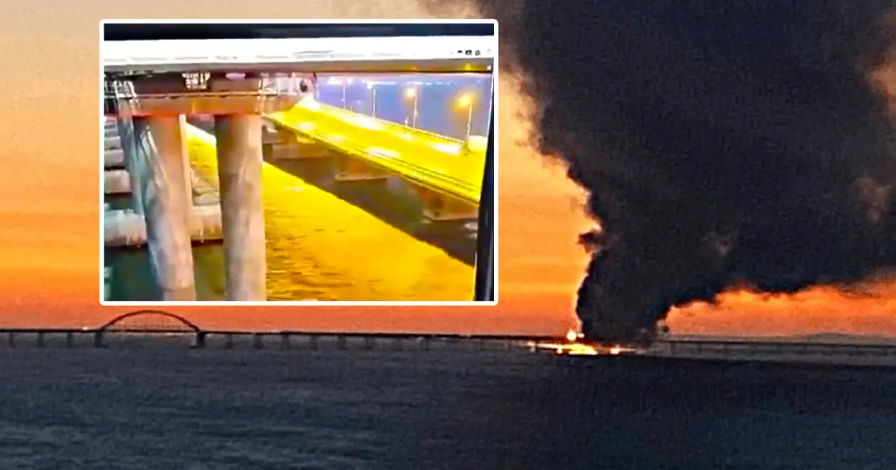 Епічна бавовна: у мережі з'явилось відео з моментом вибуху на Кримському мосту