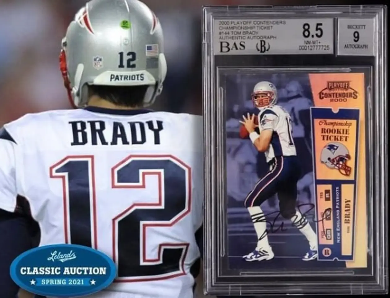 Коллекционная карта Tom Brady продана за 2,25 млн $