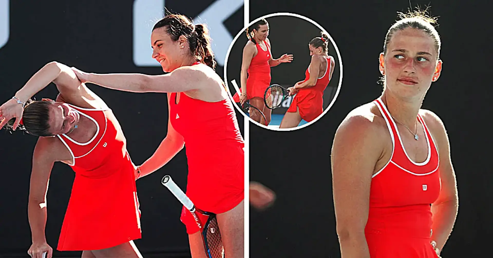 Мемна Марта Костюк у парному матчі Australian Open: фоторепортаж з Мельбурну