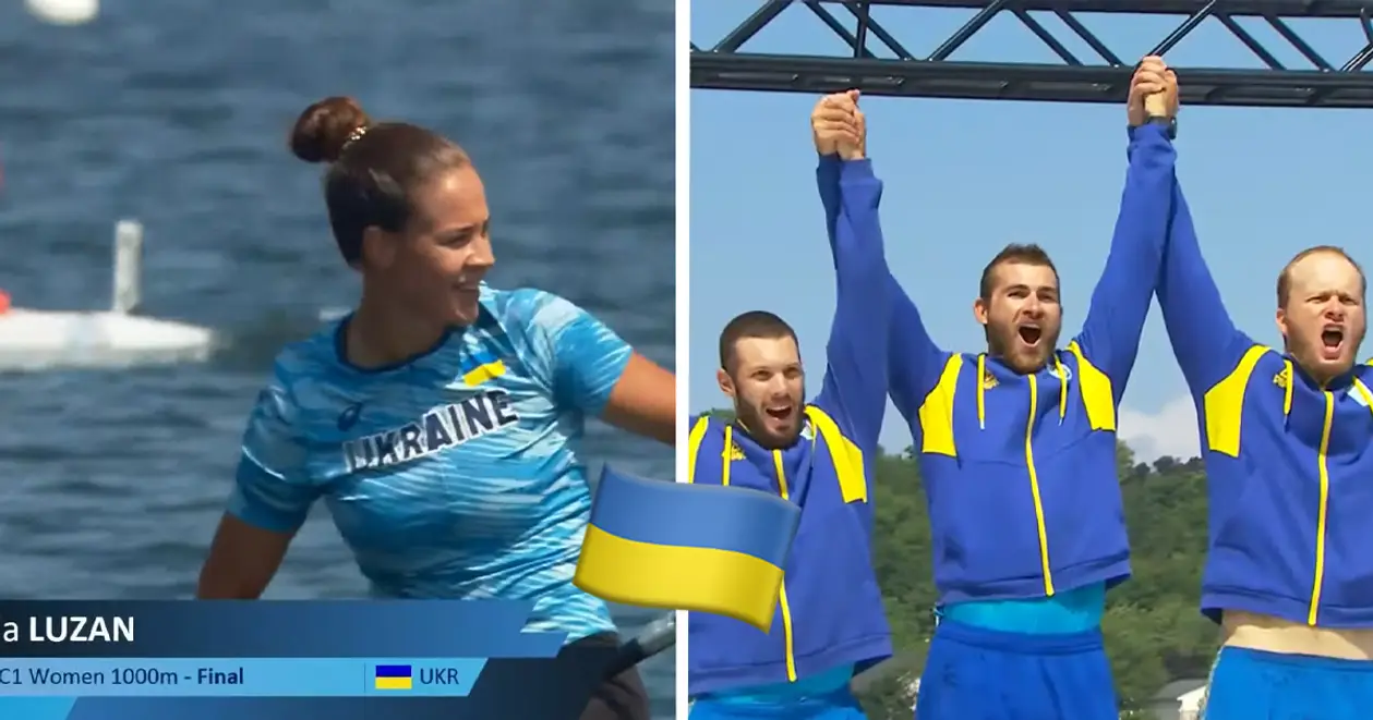 💙💛 Українці порадували на Чемпіонаті світу з веслування на байдарках та каное. Лузан взяла золото й парне срібло, хлопці завоювали бронзу