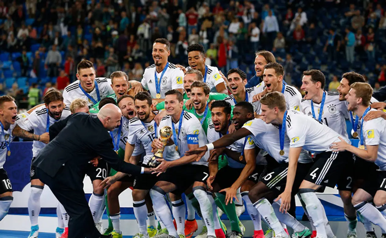 Радость Германии, которая выиграла Кубок конфедераций