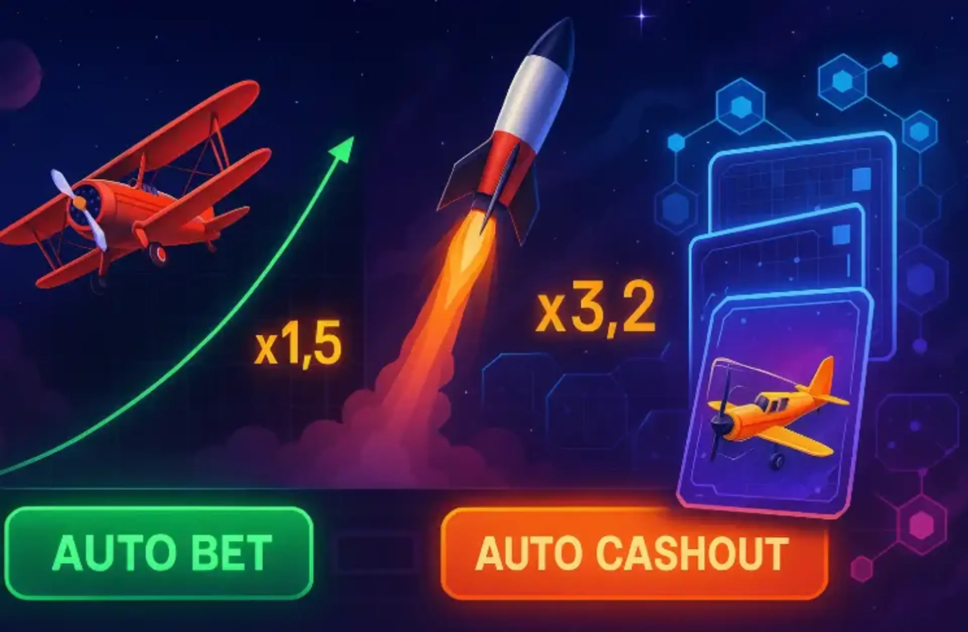 Краш-ігри в казино з функцією автоставок 2025: Авіатор, JetX, SpaceX, Aviatrix та інші crash-ігри з автоставками