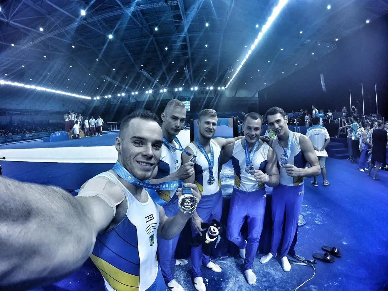 Украинские гимнасты после серебра Универсиады