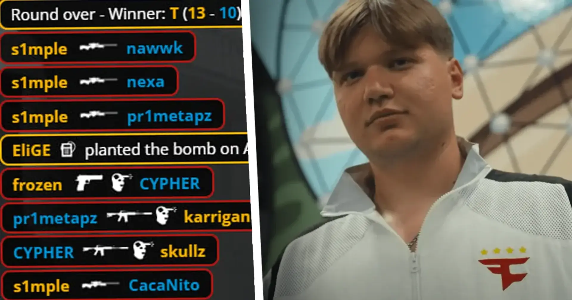 🤯 Надпотужне квадро від s1mple з AWP. Розніс суперників у вирішальному раунді на IEM Dallas