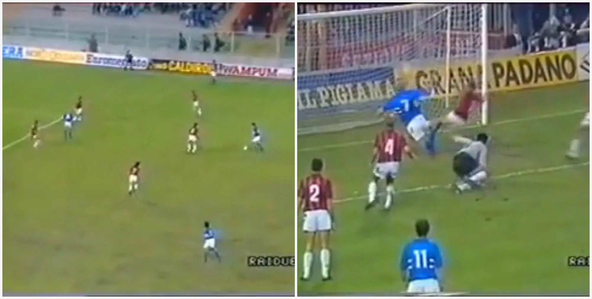 Михайличенко и Манчини «оставили в дураках» всю оборону «Милана» в Суперкубке УЕФА 1990