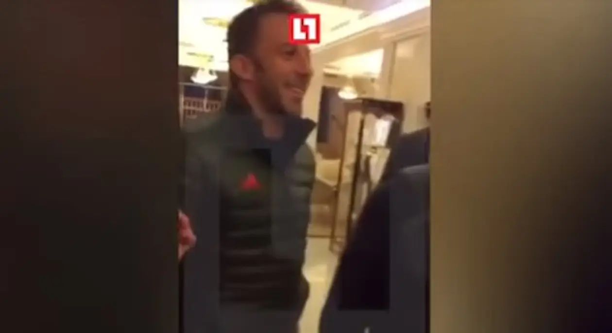 В московской гостинице не узнали Дель Пьеро и не пускали его к Месси
