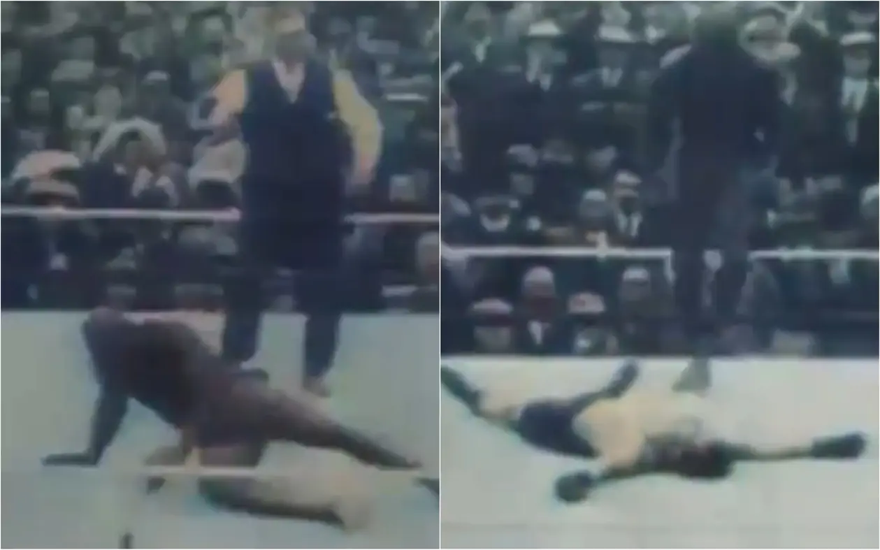 Дикая развязка из 1909 года: боксер поднялся из нокдауна и вырубил соперника следующим же ударом