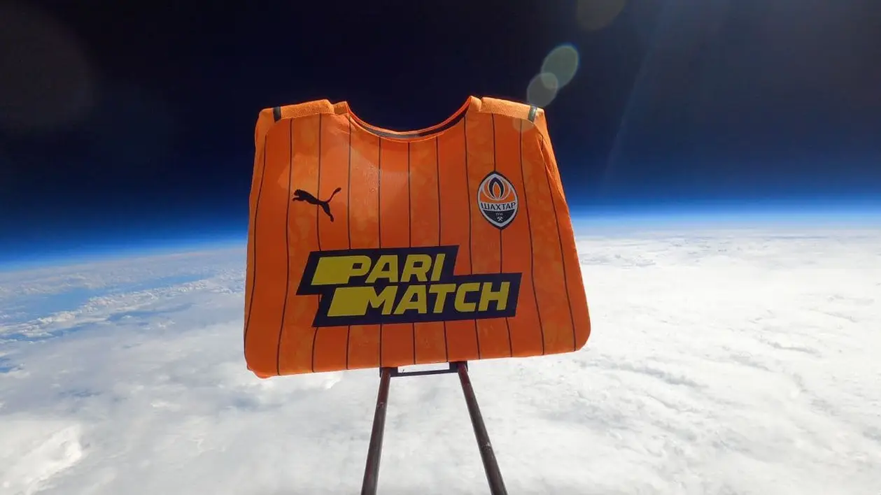 Parimatch запустили футболку Шахтера в космос!