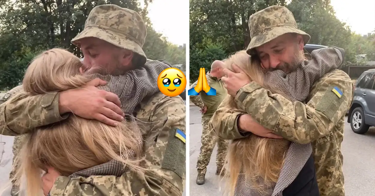До сліз: Онопрієнко зустрілася з батьком-військовим після 9 місяців розлуки