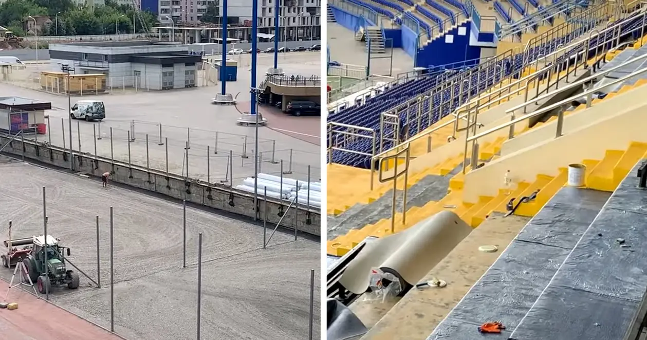 На стадионе «Металлист» идет восстановление инфраструктуры