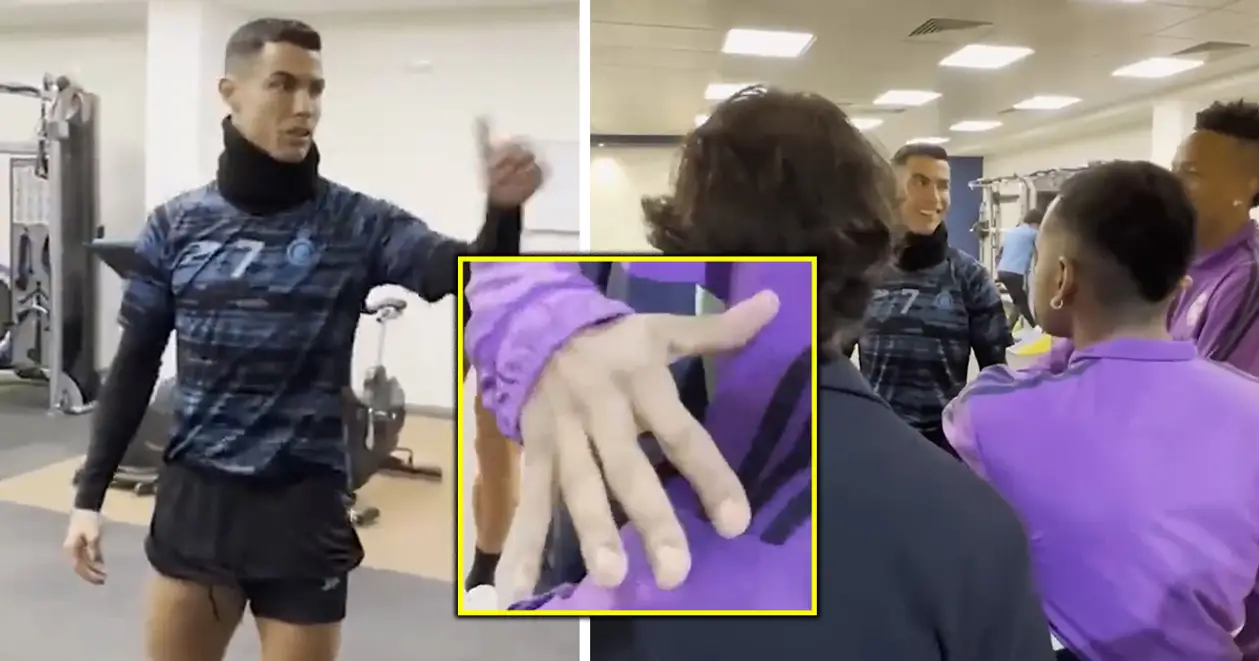 Потрапило на камеру: у футболіста «Реала» затряслися руки, коли він зустрівся з Роналду
