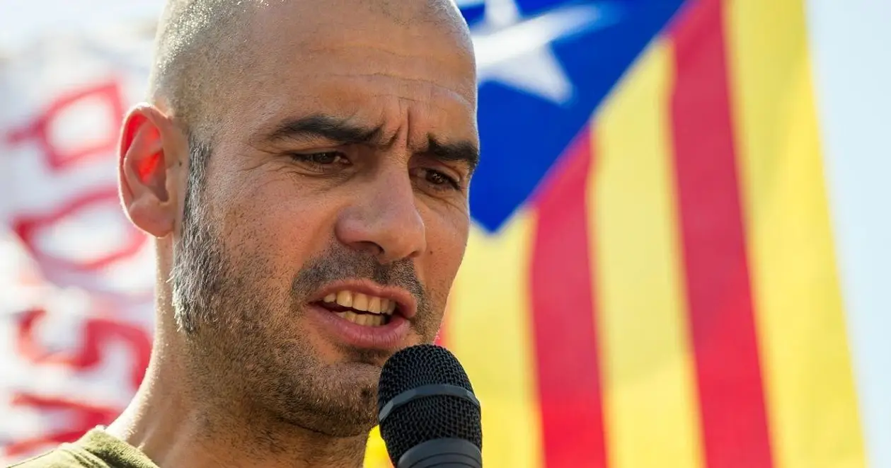 Гвардіола – найвідоміший сепаратист у спорті. Підтримує незалежність Каталонії ще з юних років