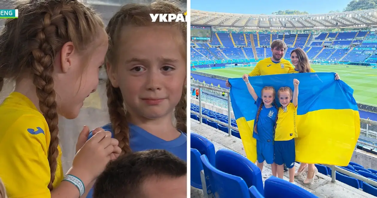 Фото семьи тех самых девчонок, которые стали хайлайтом трансляции матча Украина – Англия