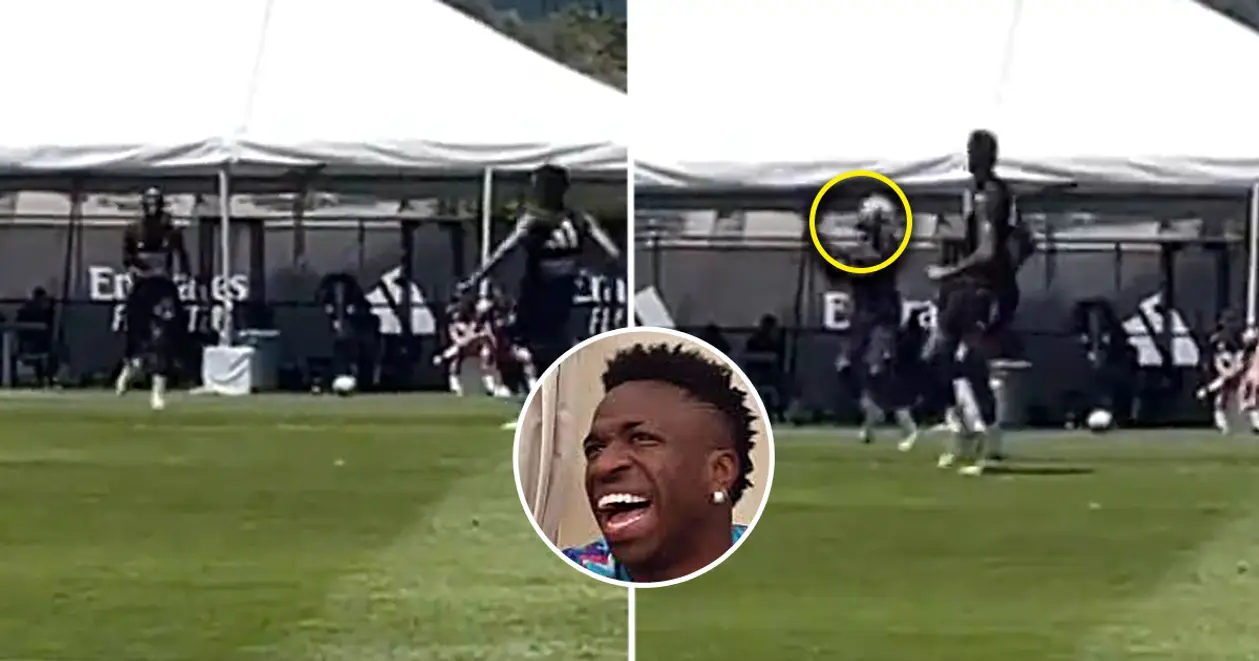 😆 Кумедний момент на тренуванні «Реала»:  Камавінзі прилетів м'яч у голову в неочікуваний момент