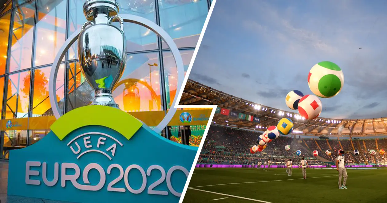 Мяч на матч-открытие Евро-2020 арбитру вывезла маленькая машина. Уже входит в традицию