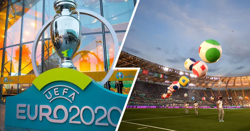 Мяч на матч-открытие Евро-2020 арбитру вывезла маленькая машина. Уже входит в традицию