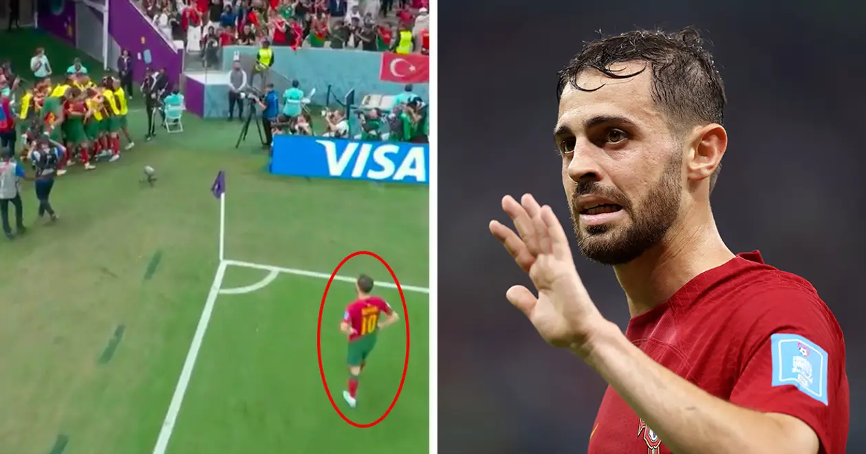 Сілва не святкував гол Португалії разом зі своїми партнерами. Ймовірно, річ у правилі ФІФА 🧐